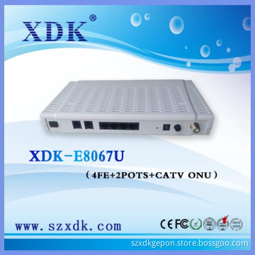 GEPON ONU with 4FE+CATV+WIFI compatible with ZTE/BDCOM/HuaWei fiberhome OLT
